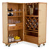Wine Cabinet Martini Bianco rattan look