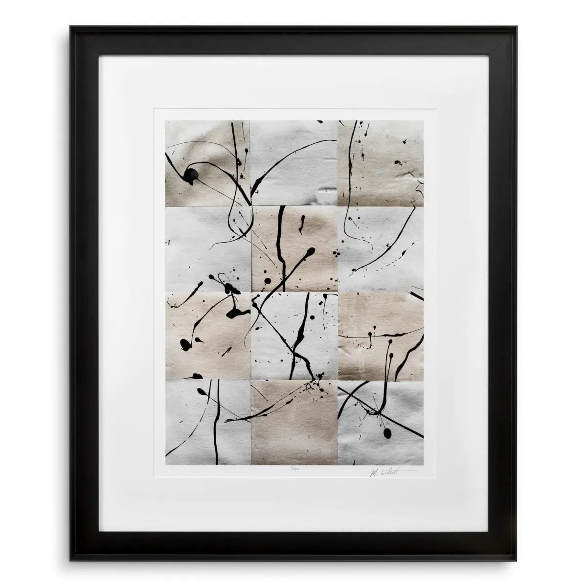 Print Ink Casting by Michael Willett set of 2 Eichholtz