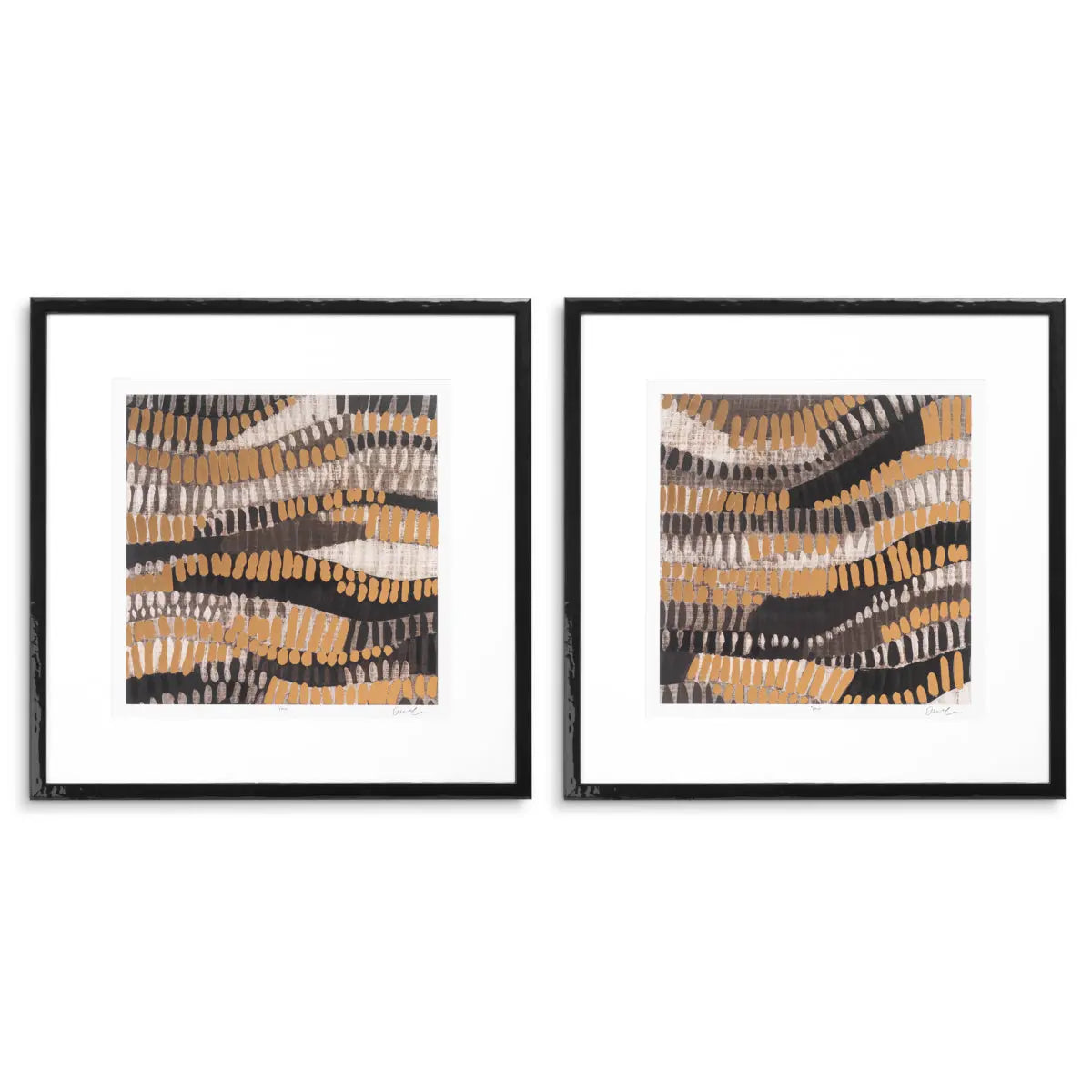 Print Metallic Undulation by June Erica Vess set 2 Eichholtz