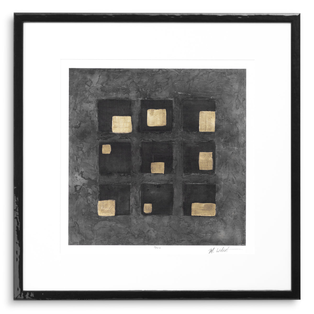 Print Black Squares by Michael Willett set of 2