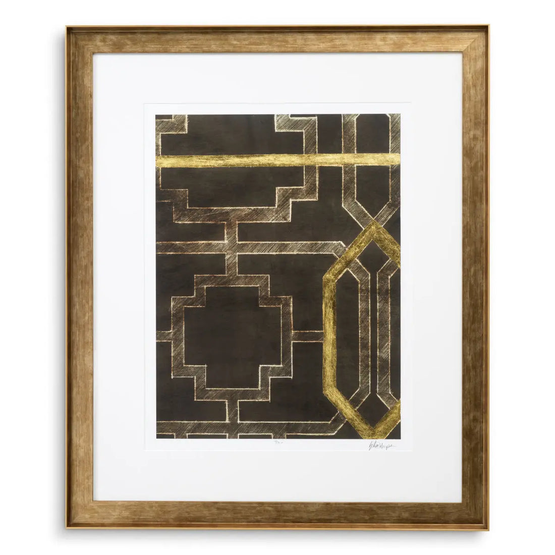 Print Trellis Pattern by Ethan Harper II set of 2 Eichholtz