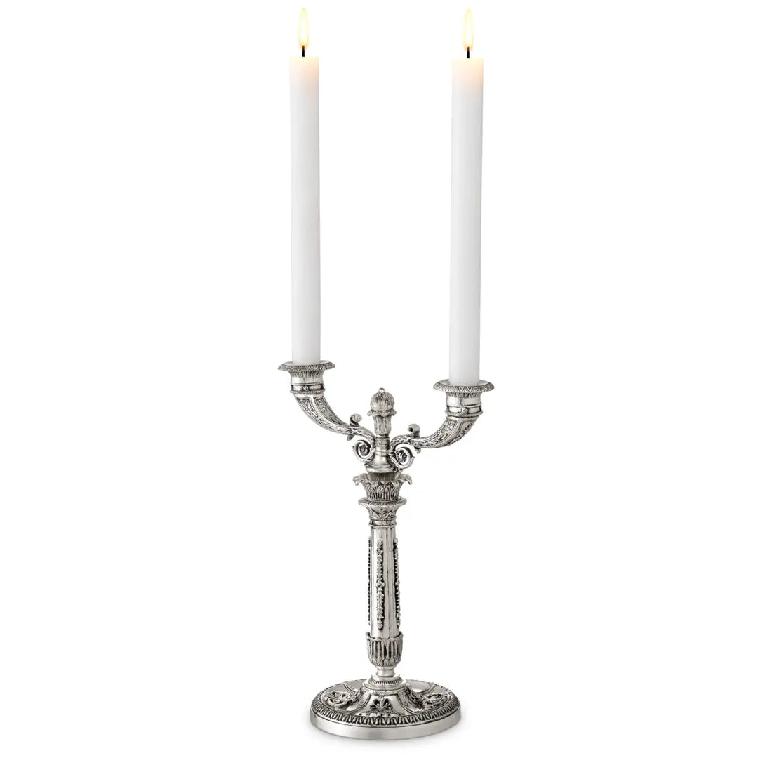 Candle Holder Whitney antique silver finish