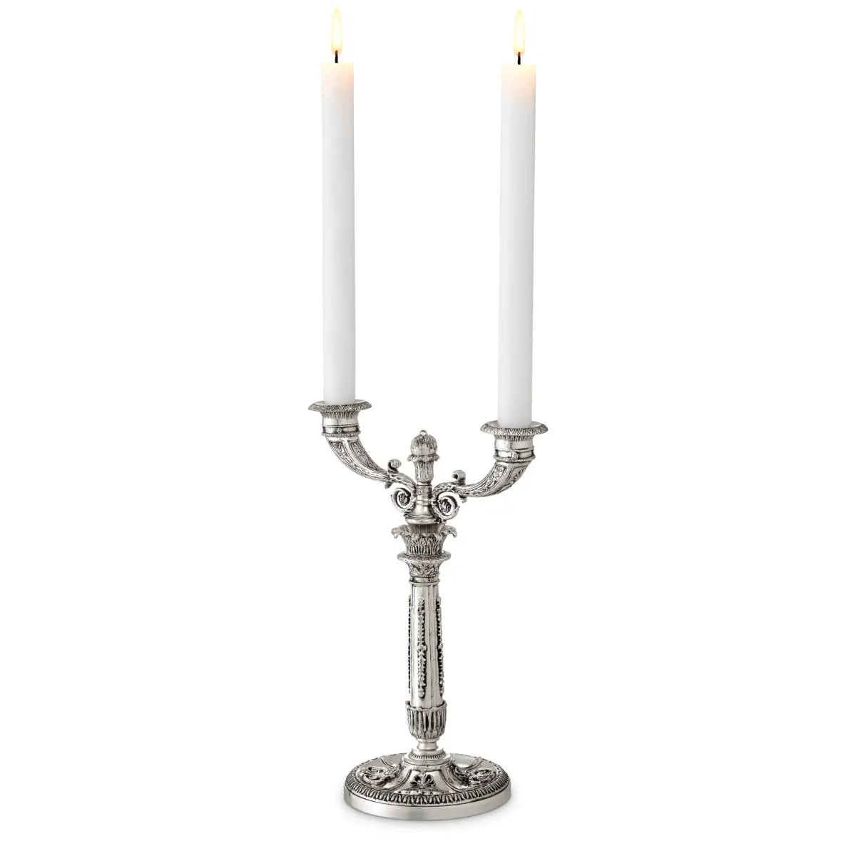 Candle Holder Whitney antique silver finish