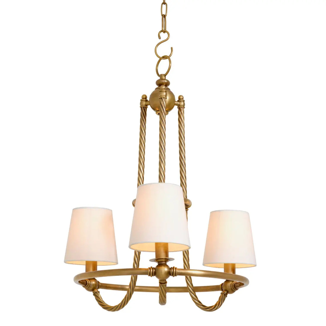 Chandelier Vienna S vintage brass finish