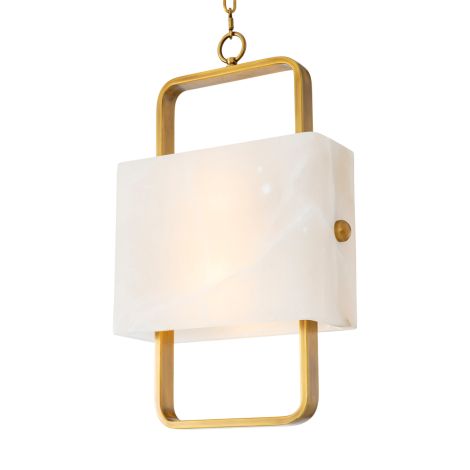 CDJ Chandelier Melbourne antique brass finish alabaster