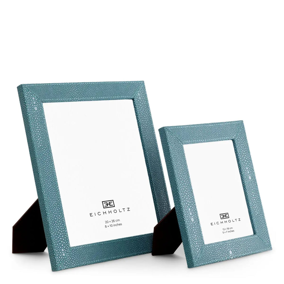 Picture Frame Scaleo faux blue shagreen set of 2