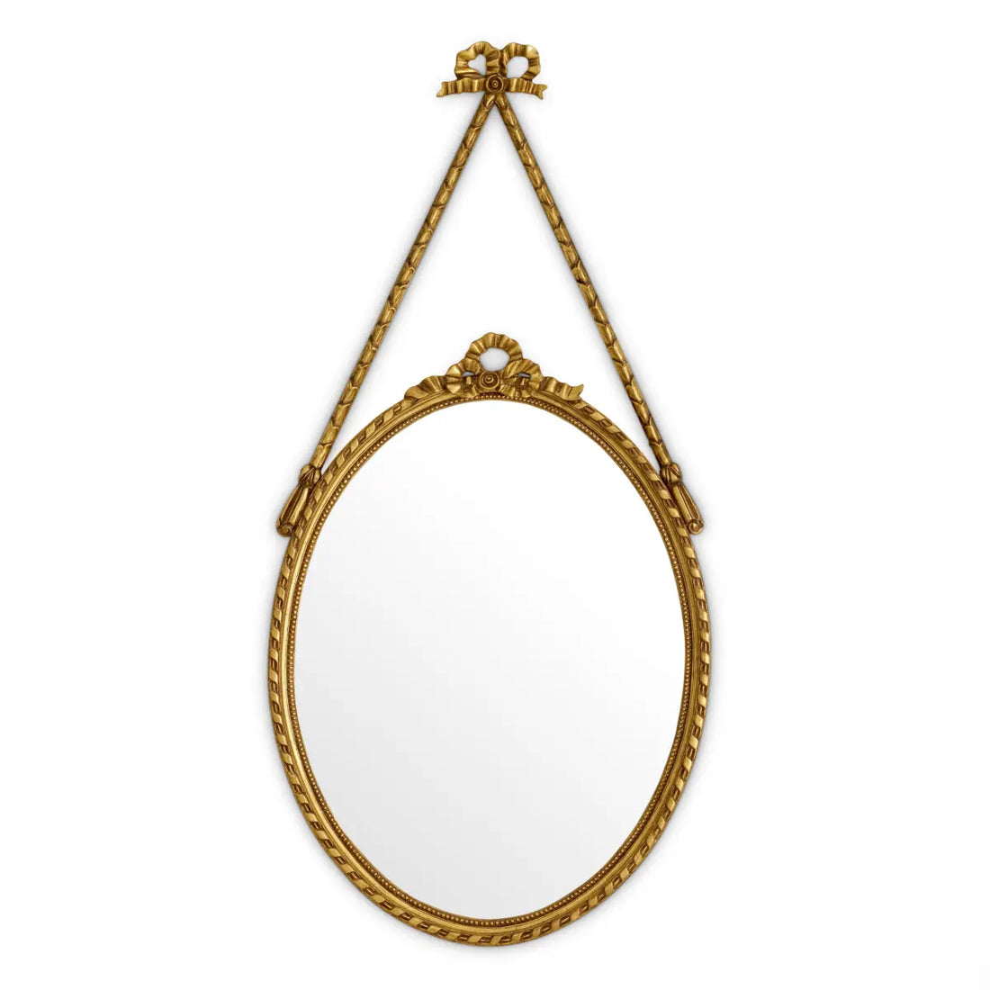 Mirror Pierpont antique gold finish