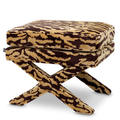 Stool Cordoba tigris brown