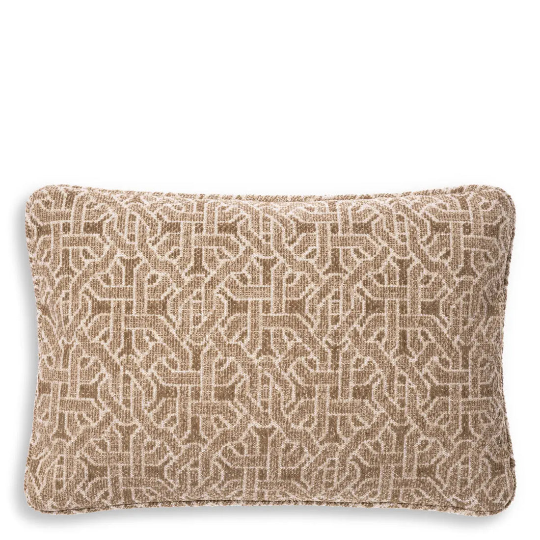 Cushion Frieze Rectangular jacquard beige