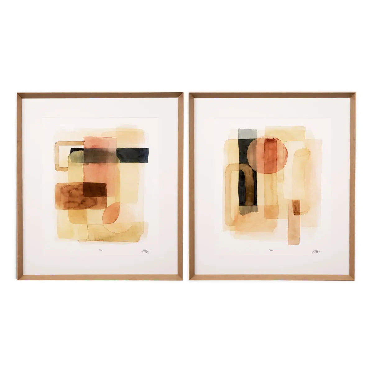 Print Sand Shaped by Grace Popp set of 2 Eichholtz