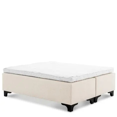 Bed Set Mavone bouclé cream 160 x 200 cm
