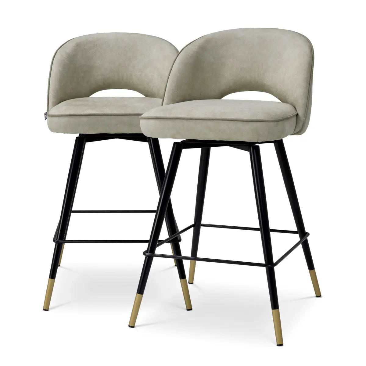 Counter Stool Cliff mayer silver set of 2