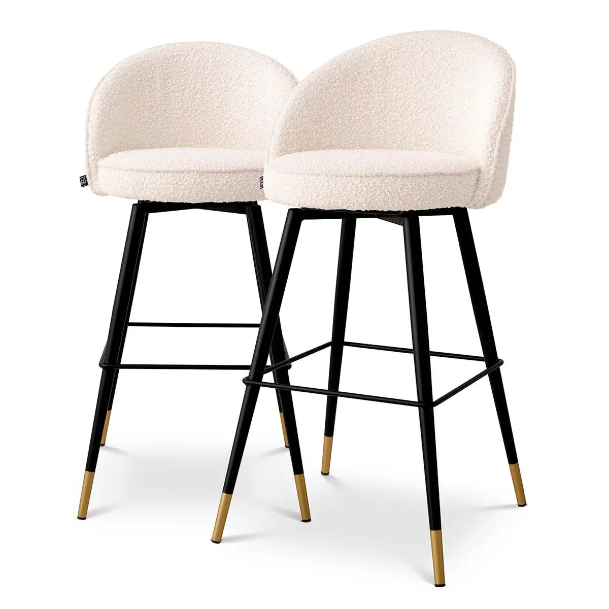 Bar Stool Cooper bouclΓ© cream set of 2