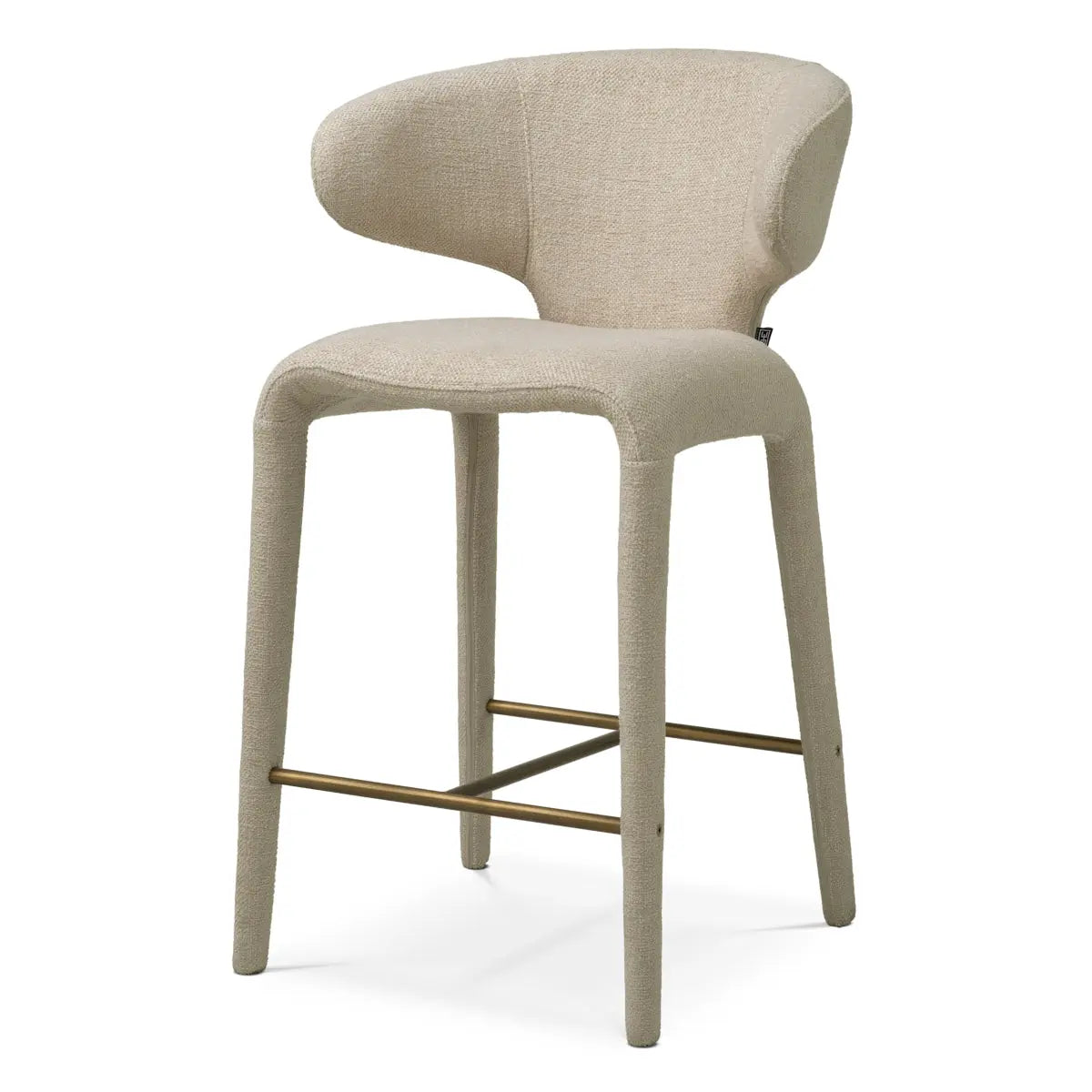 Counter Stool Josephine renato ecru bronze finish
