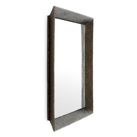 Mirror Othello square bronze finish