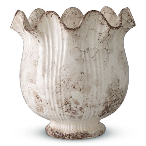 Vase Tulipa grey ceramic