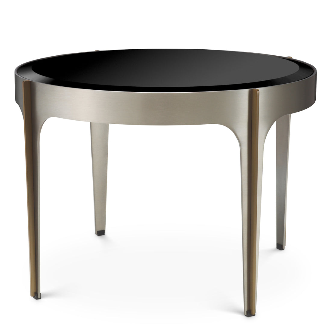 Side Table Artemisa brushed steel finish