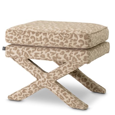 Stool Cordoba harley leopard beige