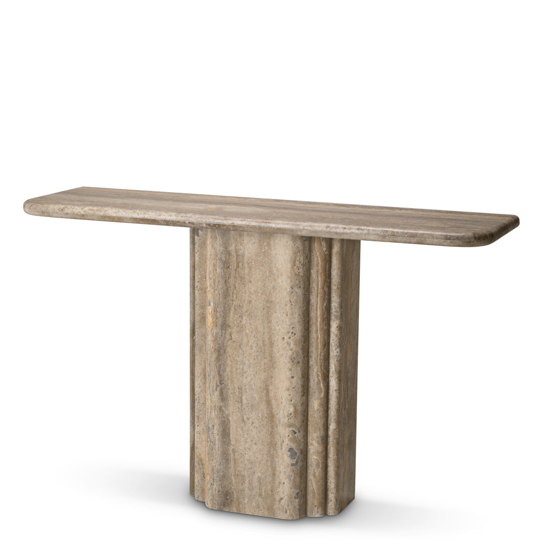 Console Table Norrington silver travertine