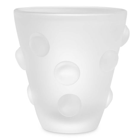 Vase Evander frosted white glass