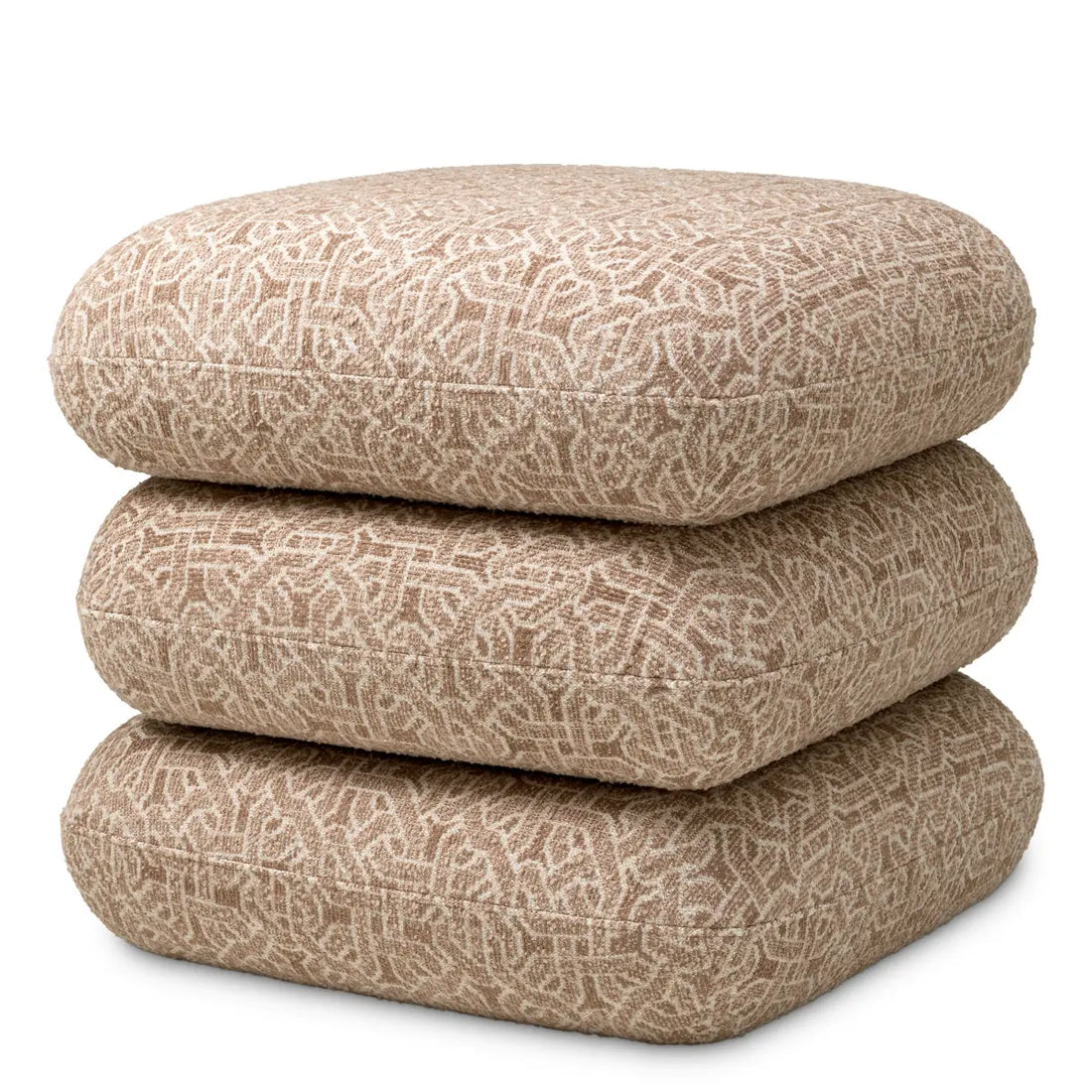 Stool Greenwich frieze jacquard beige
