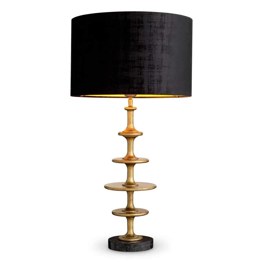 Table Lamp Rosetti vintage brass finish incl shade