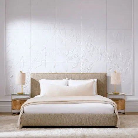 Bed Frame Ashford beckett beige 160 x 200 cm
