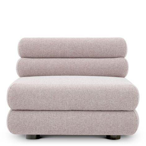 Outdoor Modular Sofa Malaga mauritius light grey - Middle