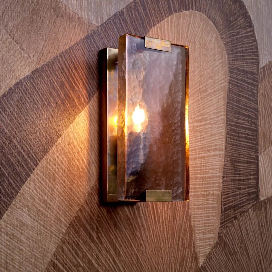 Wall Lamp James vintage brass finish