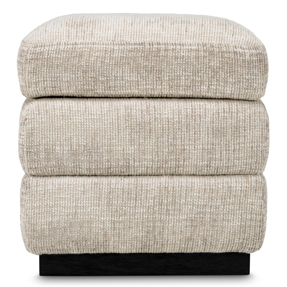 Stool Valmont creststone beige ebony finish