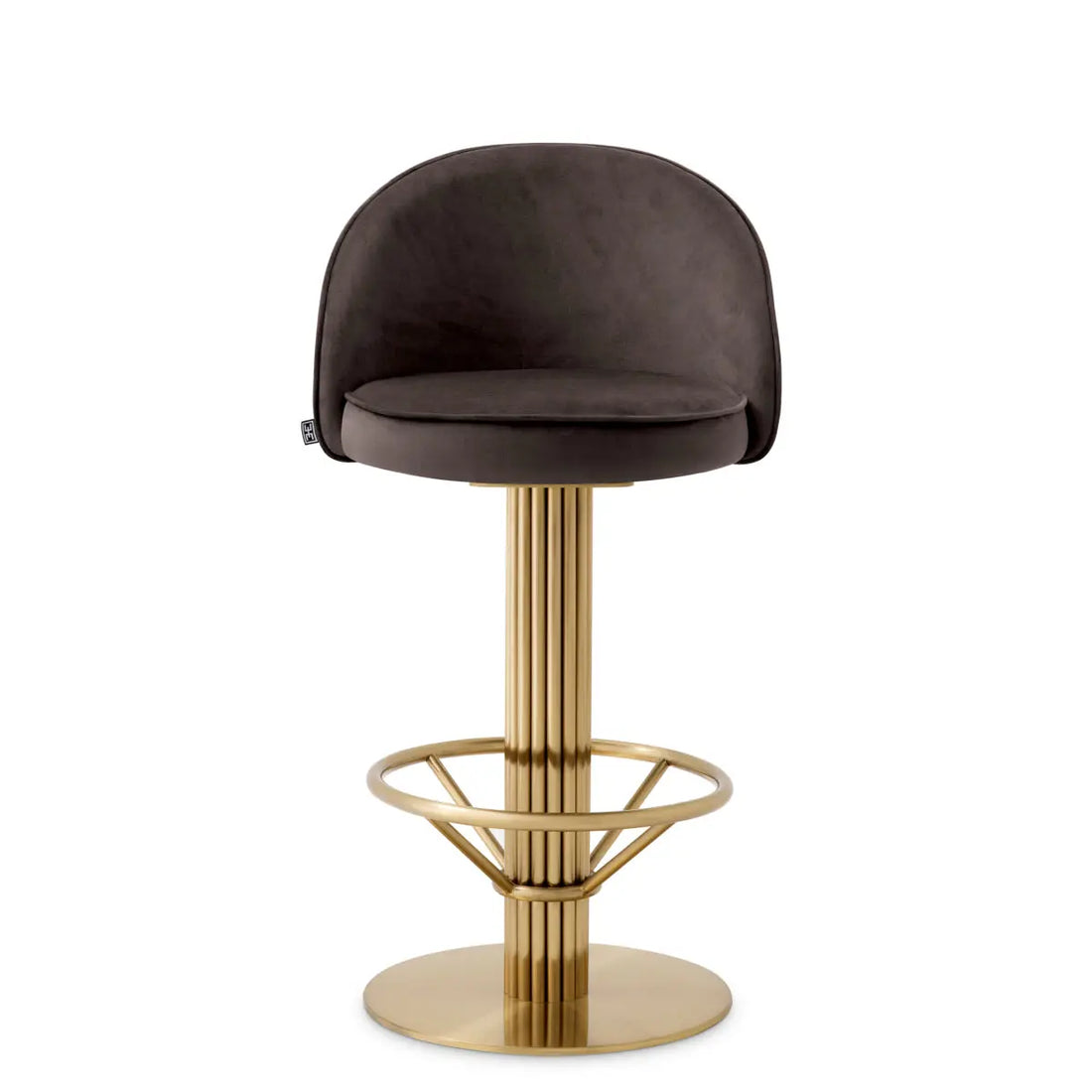 Counter Stool Dorland roche dark grey velvet