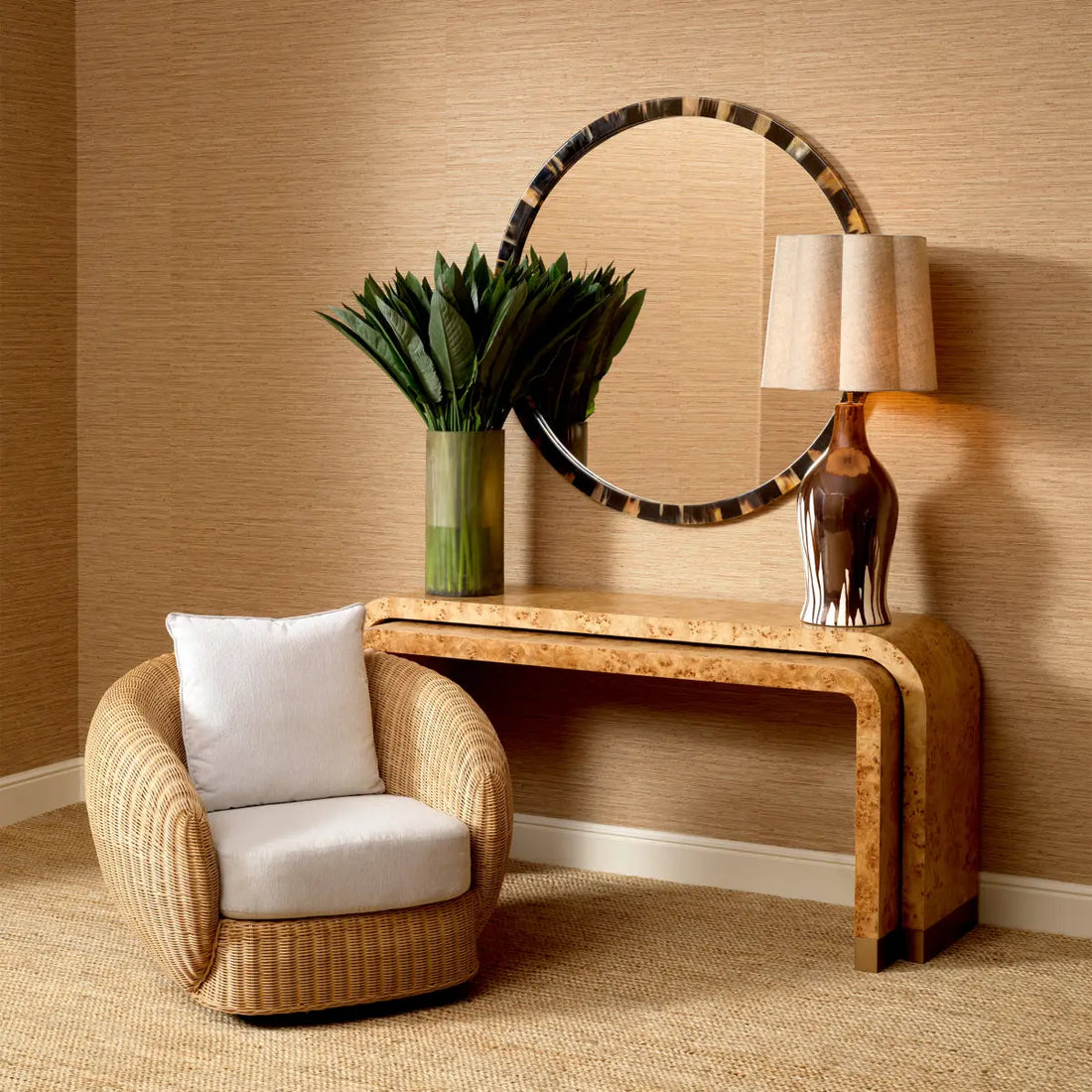 Mirror Saint Jerome natural horn