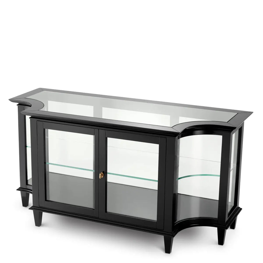 Console Table Gala waxed black finish