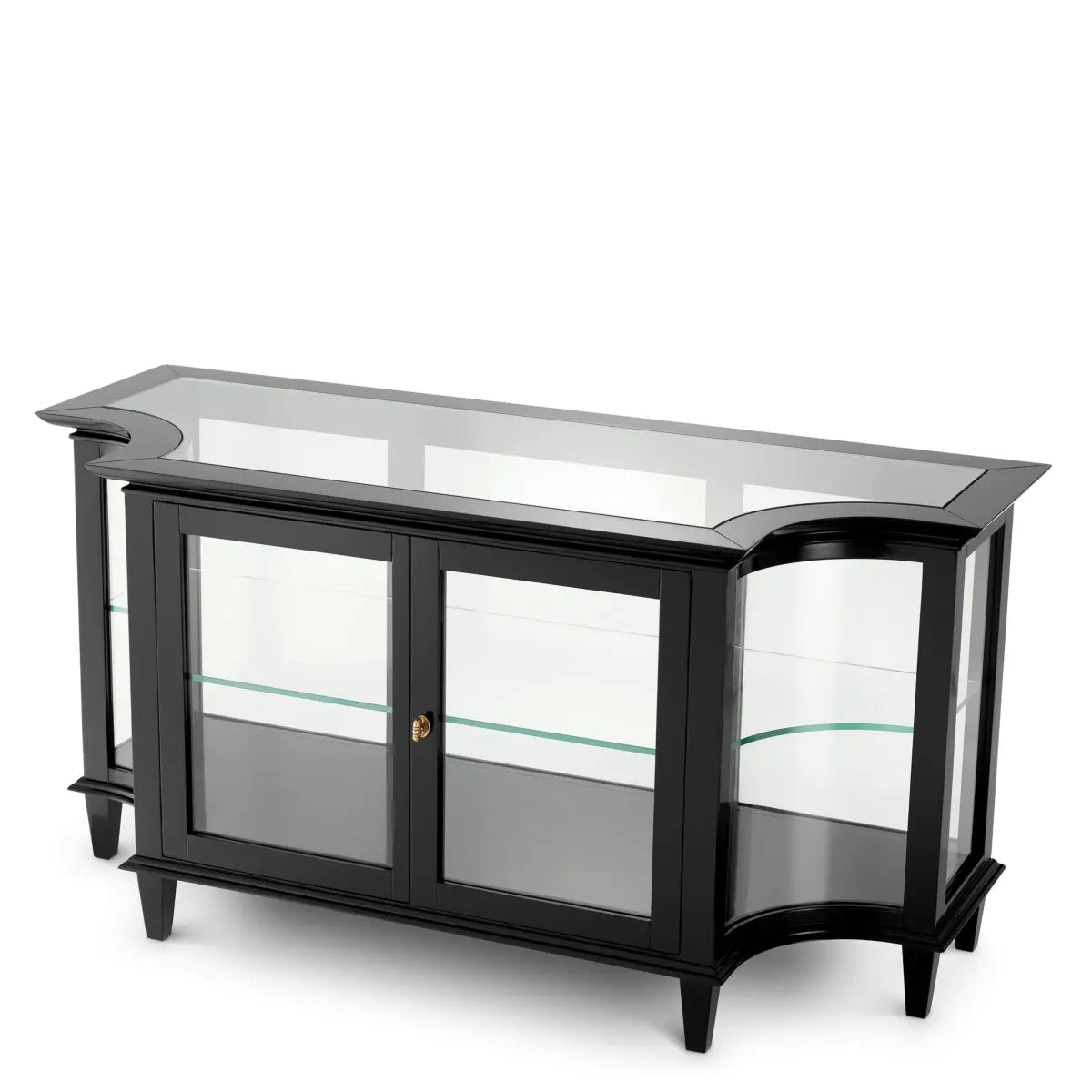 Console Table Gala waxed black finish