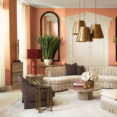 Column Northbridge L silver travertine