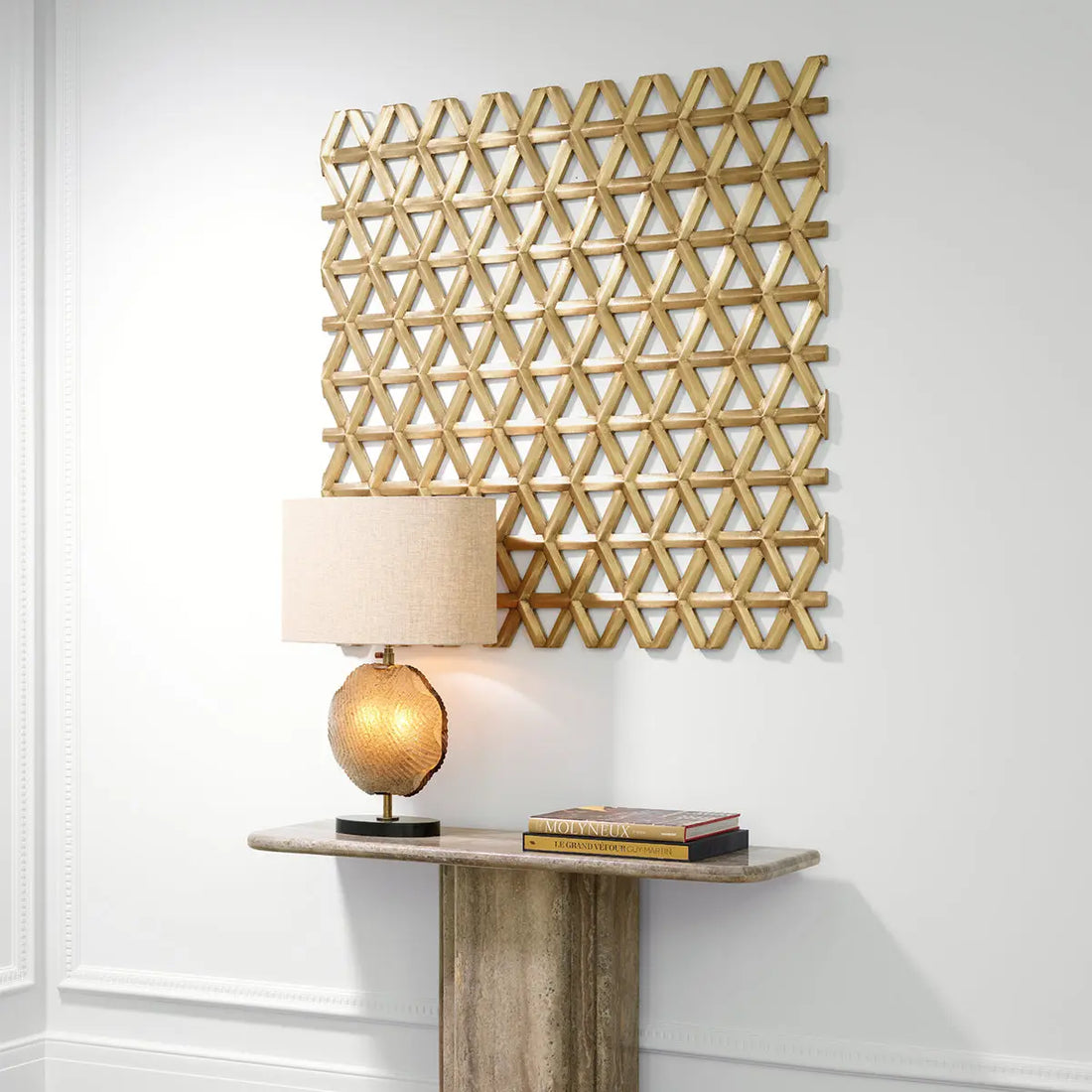 Wall Object Aureus vintage brass finish