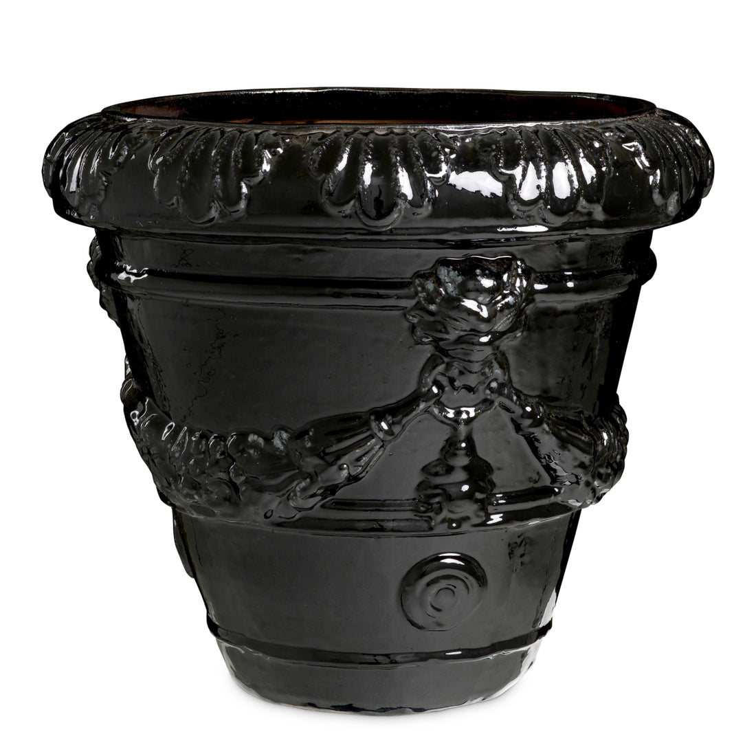 Outdoor Planter Toulon black finish
