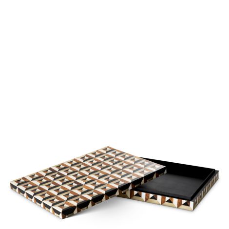 Box Marwood L brown black white
