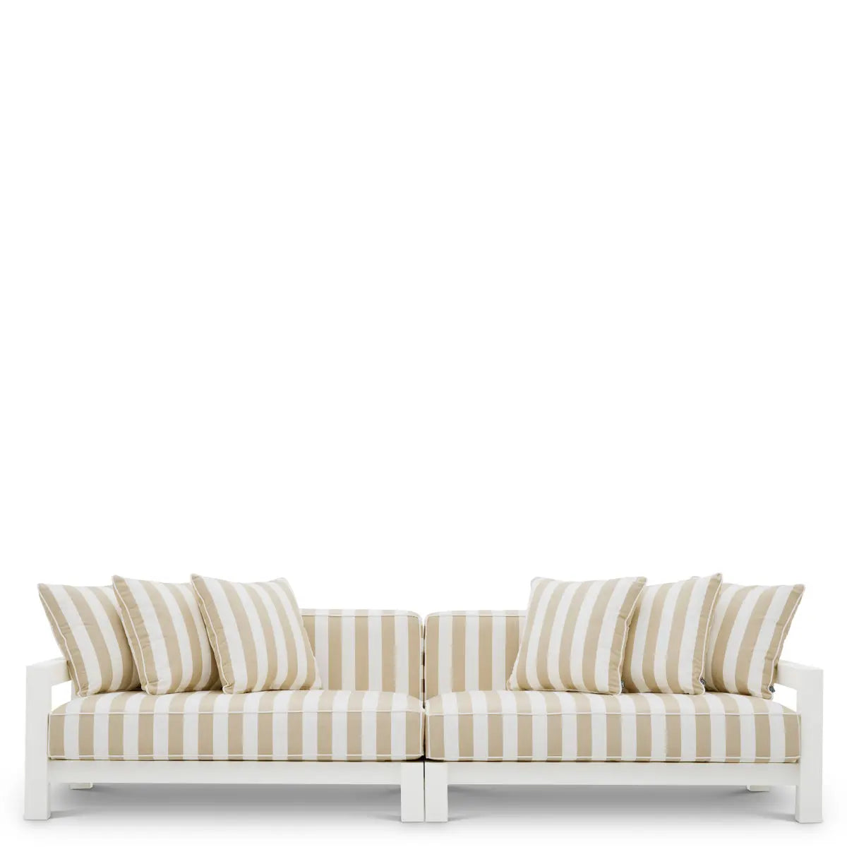 Outdoor Sofa Cap-Antibes matte white florent beige