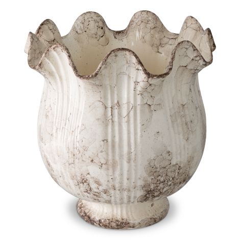 Vase Tulipa grey ceramic