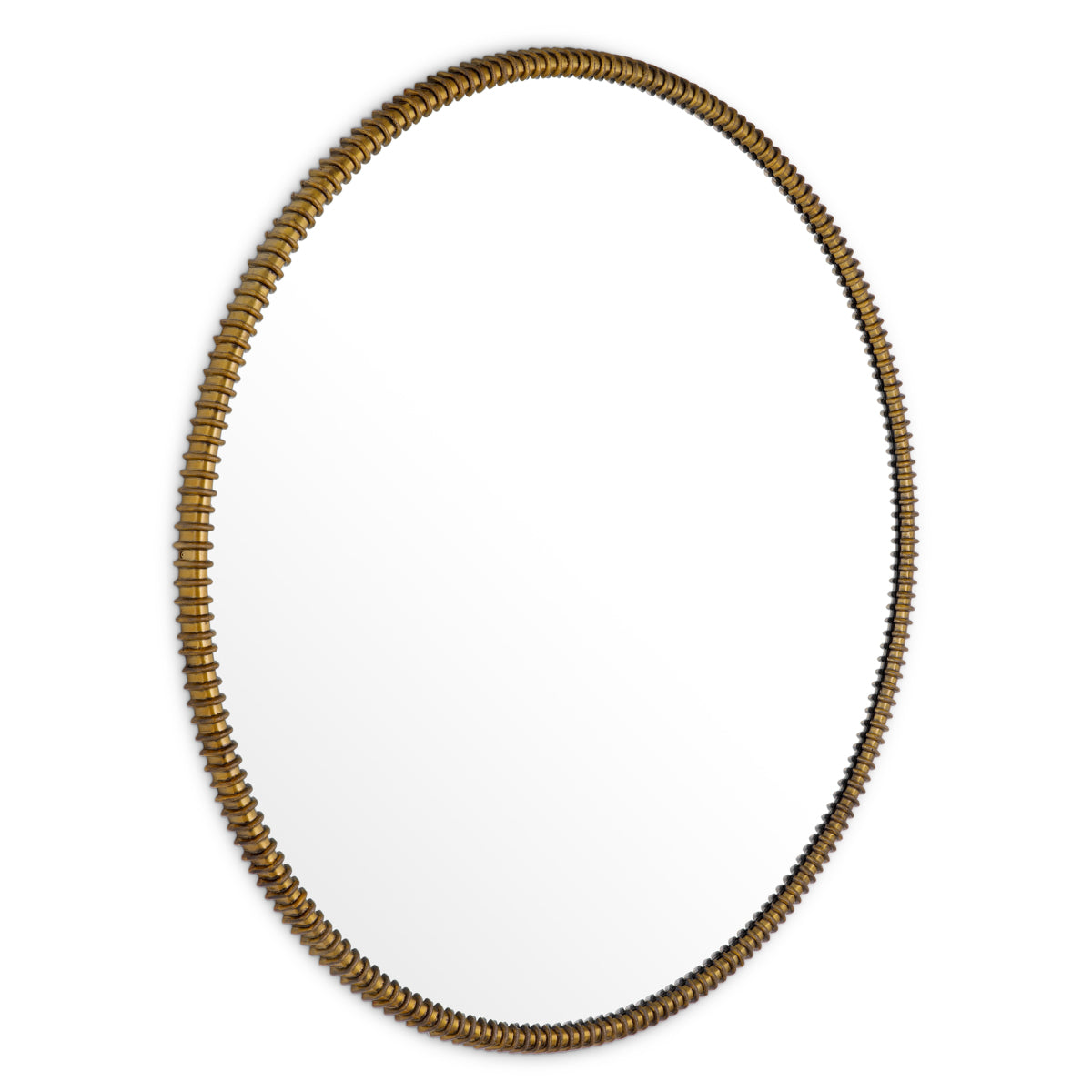 Mirror Vezzola vintage brass finish