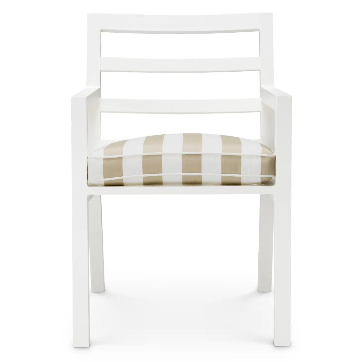 Outdoor Dining Chair Delta matte white florent beige