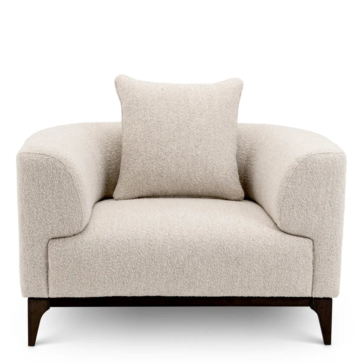 Chair Brannan bouclé chalk white