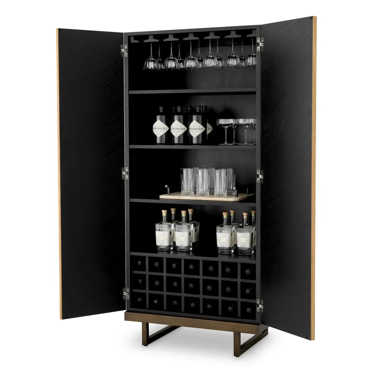 Bar Cabinet Wexford natural oak veneer eucalyptus veneer