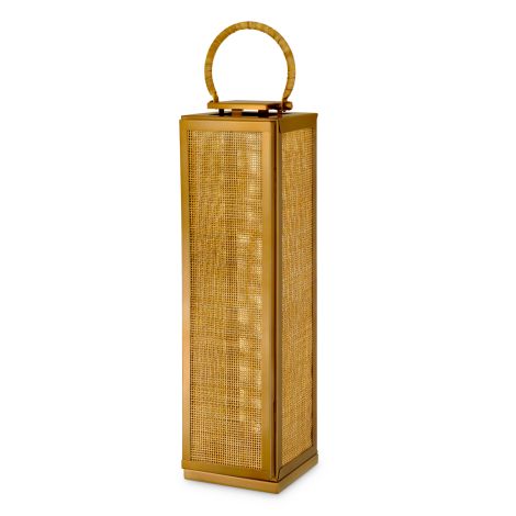 Hurricane Georgian XL vintage brass finish bamboo handle