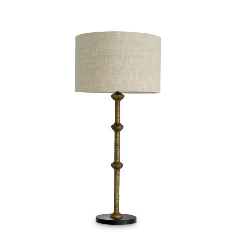 Table Lamp Lucente vintage brass finish incl shade