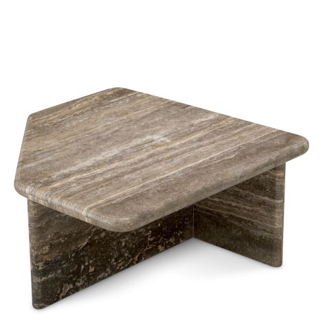 Coffee Table Ciro S silver travertine