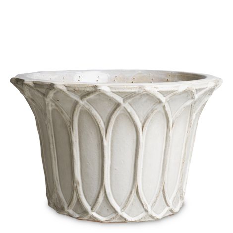 Outdoor Planter Iverson light grey finish set of 2
