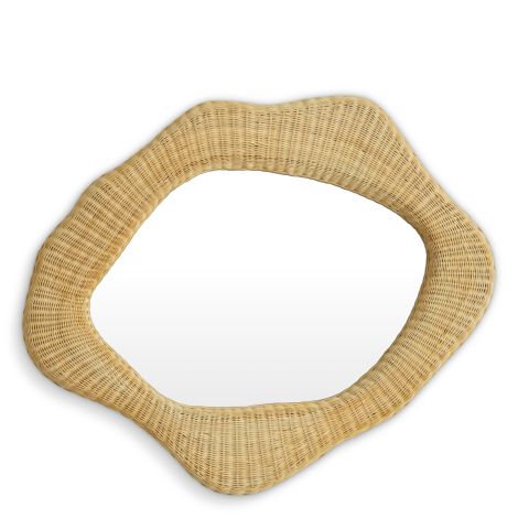 Mirror Bilbao natural rattan