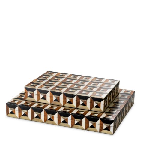 Box Marwood L brown black white